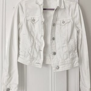 American Eagle Denim Cropped Jacket